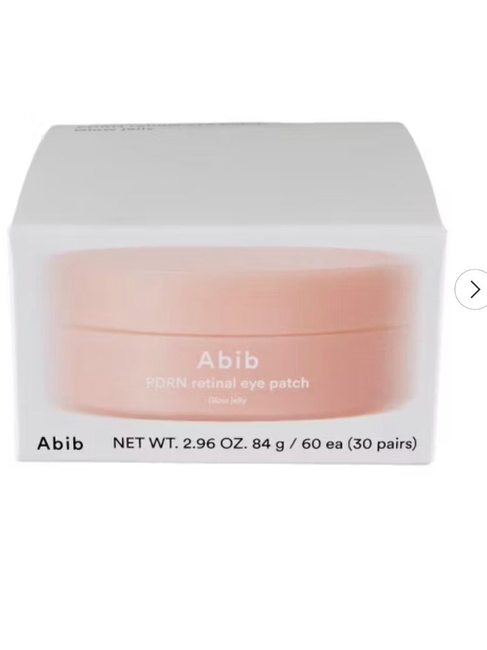 Abib PDRN Retinal Eye Patch Glow Jelly NIB